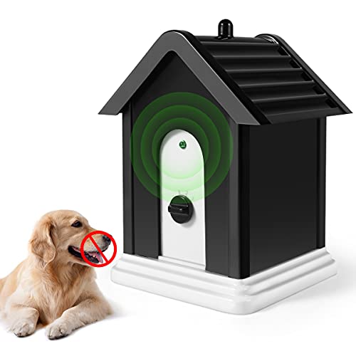 Luckkya Anti Barking Device,Bark Box Outdoor Device with Adjustable Ultrasonic Level Control Safe...
