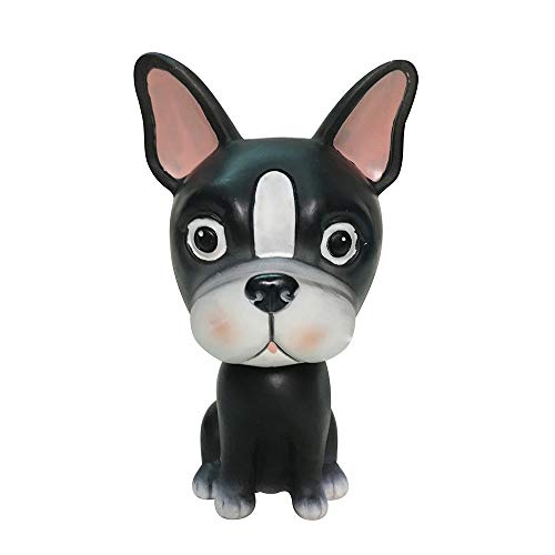 Bobbleheads Dog Bulldog, Cute Car Dashboard Bobble Head Boston Terrier Decoration, Animal Resin...