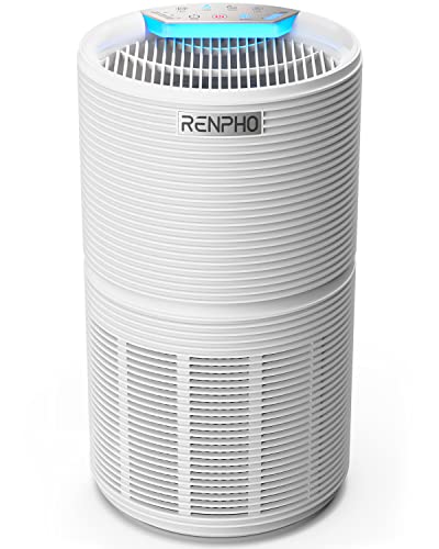 RENPHO Large Room Air Purifiers for Home, HEPA Filter Air Purifiers with 24dB Quiet 5-Stage...