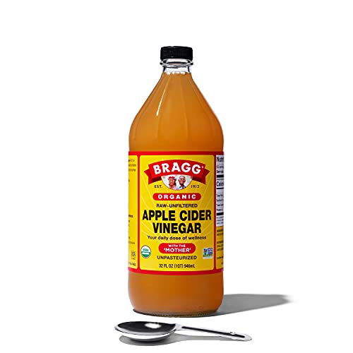 Bragg Organic Apple Cider Vinegar With the Mother– USDA Certified Organic – Raw, Unfiltered All...