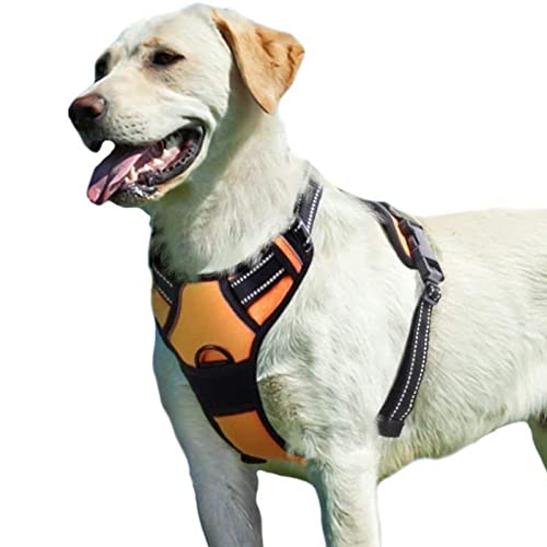 Eagloo Dog Harness for Large Dogs No Pull, Front Clip Dog Walking Harness with Reflecti...
