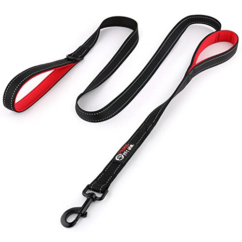 Primal Pet Gear Dog Leash 6ft Long,Traffic Padded Two Handle,Heavy Duty,Reflective Double Handles...