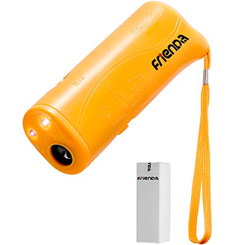 Frienda LED Ultrasonic Dog Trainer Device 3 in 1 Stop Barking Stop Bark Handheld Dog Training Device...