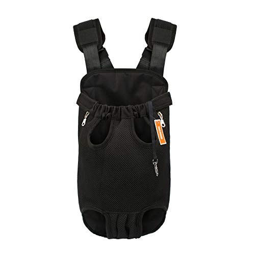NICREW Out Front Dog Carrier, Hands-Free Adjustable Pet Backpack Carrier, Wide Straps with Shoulder...