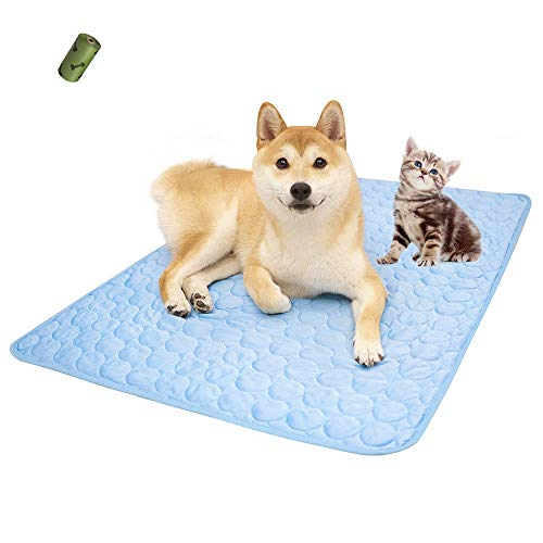 MICROCOSMOS Summer Cooling Mat & Sleeping Pad- Water Absorption Top, Waterproof Bottom, Materials...