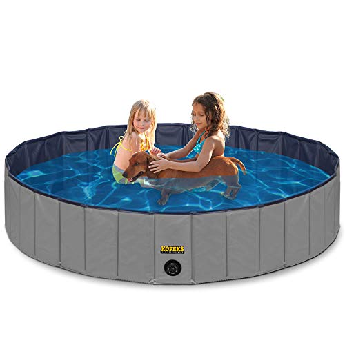 Outdoor Swimming Pool Bathing Tub - Portable Foldable - Ideal for Pets - Large 47' x 12'