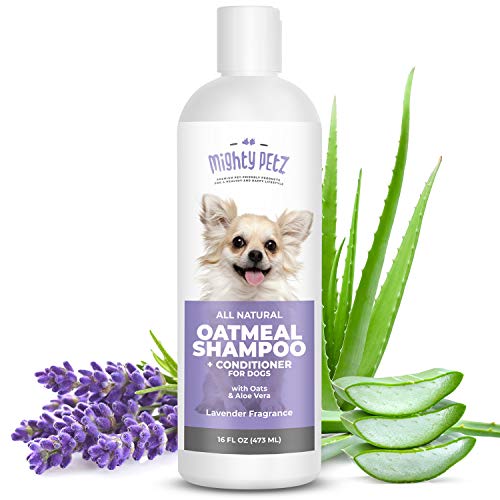 Mighty Petz 2-in-1 Oatmeal Dog Shampoo and Conditioner – Dog Shampoo Sensitive Skin for Dog's...
