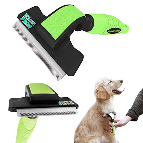 Anshar Dog Brush for Shedding and Grooming - Deshedding Brush Tool for Long and Short Hair -...