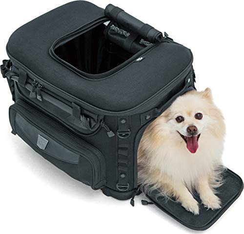 Kuryakyn 5288 Grand Pet Palace: Portable Weather Resistant Motorcycle Dog/Cat Carrier Crate for...