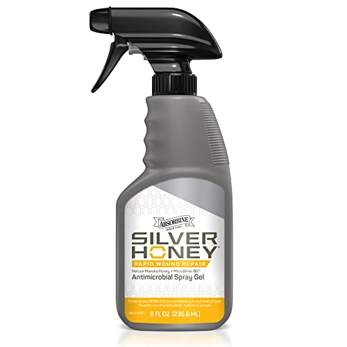 Absorbine Silver Honey Rapid Wound Repair Spray Gel, Manuka Honey & MicroSilver BG, Veterinarian...