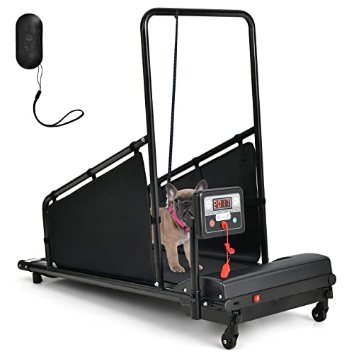 Goplus Dog Treadmill, Pet Running Machine for Small/Medium-Sized Dogs Indoor Exercise, Pet Fitness...