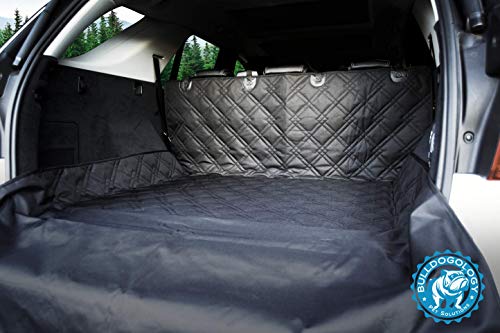 Bulldogology SUV Cargo Liner for Dogs - Heavy Duty Pet Trunk Cargo Cover - Dog Car Seat Cover...