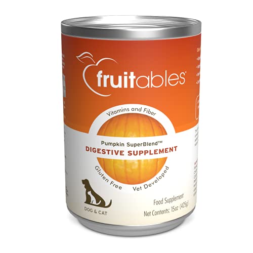 Fruitables Pumpkin Digestive Supplement | Made with Pumpkin for Dogs | Healthy Fiber Supplement for...