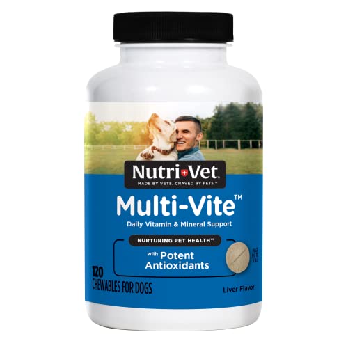 Nutri-Vet Multi-Vite Chewables for Adult Dogs - Daily Vitamin and Mineral Support to Support...