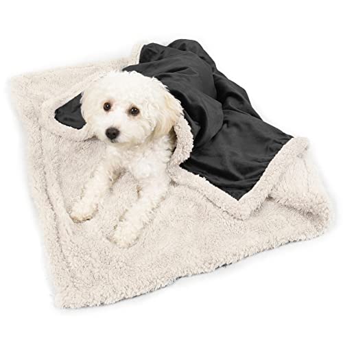 Puppy Blanket, Super Soft Sherpa Dog Blankets and Throws Cat Fleece Sleeping Mat for Pet Small...