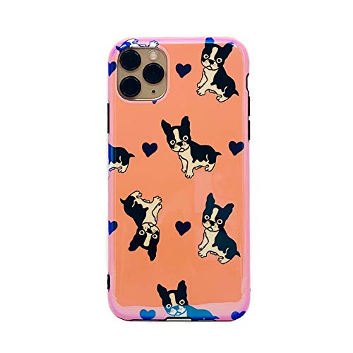 CaserBay for iPhone 11 Case, 6.1-Inch, Aurora Gradient Blue Light Reflective Glossy Look, Cute...