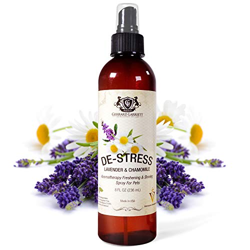 Lavender & Chamomile Aromatherapy Freshening & Shining Spray For Pets, Dog Grooming Spray & Pet Odor...