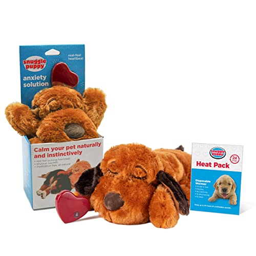 Original Snuggle Puppy Heartbeat Stuffed Toy for Dogs. Pet Anxiety Relief and Calming Aid, Comfort...