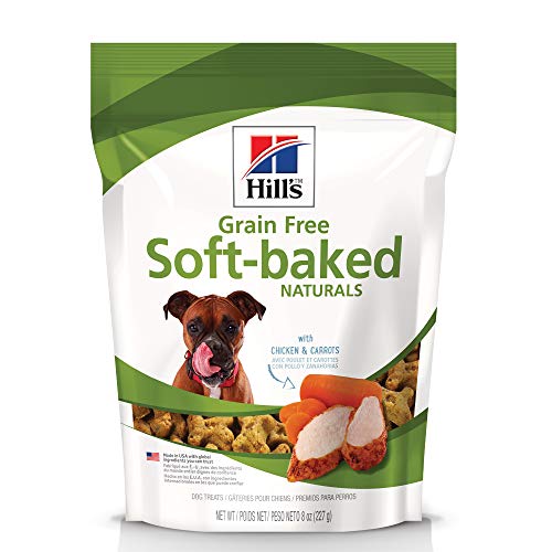 Hill's Natural Dog Treats, Soft-Baked Naturals with Chicken & Carrots Soft Healthy Dog Snacks, 8 oz....