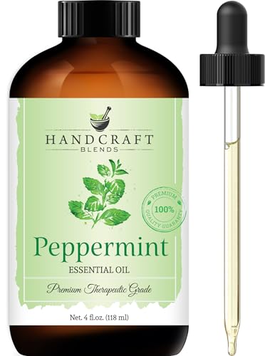 Handcraft Peppermint Essential Oil - 100% Pure and Natural Premium Therapeutic Grade with Premium...