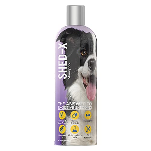 Shed-X Shed Control Shampoo for Dogs, 16 oz – Reduce Shedding – Shampoo Infuses Skin and Coat...