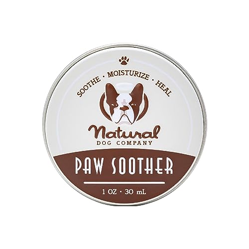 Natural Dog Company Paw Soother Balm, 1 oz. Tin, Dog Paw Cream and Lotion, Moisturizes & Soothes...