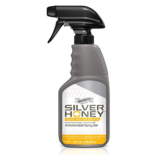 Absorbine Silver Honey Rapid Wound Repair Spray Gel, Manuka Honey & MicroSilver BG, Veterinarian...