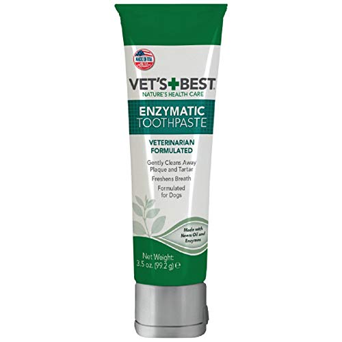 Vet’s Best Enzymatic Dog Toothpaste | Teeth Cleaning and Fresh Breath Dental Care Gel | Vet...
