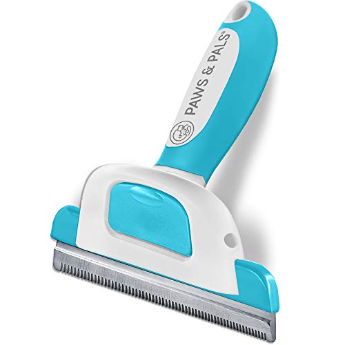 Paws & Pals Dog Brush - Gentle Soft Hair Rake Trimming Comb - Best for Shedding Dogs-Cats, Thick...