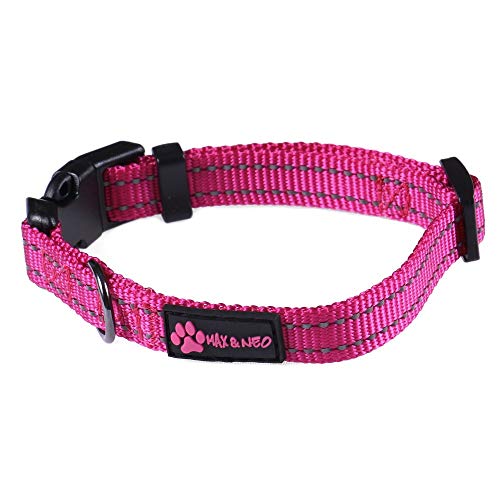Max and Neo™ NEO Nylon Buckle Reflective Dog Collar - We Donate a Collar to a Dog Rescue for Every...