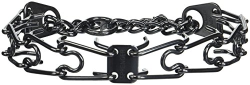 JANNIK Herm Sprenger 4.00 mm x 20' X-Large Black Stainless Steel Pinch Training Collar, One Size