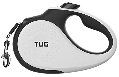 TUG 360° Tangle-Free Retractable Dog Leash | 16 ft Strong Nylon Tape | One-Handed Brake, Pause,...
