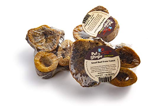 Pet 'N Shape - Made In Usa - Small Beef Bone All Natural Dog Treat, 6-Pack