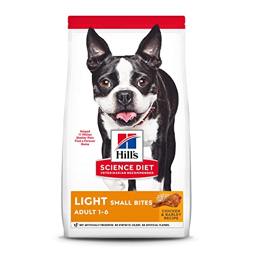Hill's Science Diet Dry Dog Food, Adult, Light for Healthy Weight & Weight Management, Small Bites,...