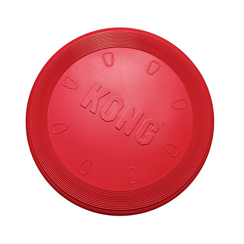 KONG Flyer - Durable Rubber Dog Flying Disc Toy - for Small Dogs
