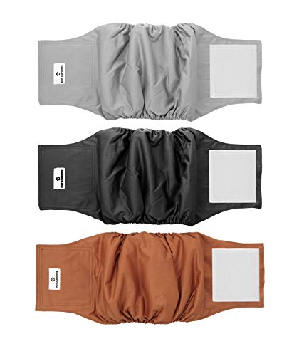 Pet Parents Premium Washable Dog Belly Bands (3pack) of Male Dog Diapers, Dog Marking Male Dog...