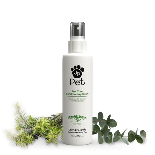 John Paul Pet Tea Tree Conditioning Spray - Grooming for Dogs and Cats, Soothes and Moisturizes,...