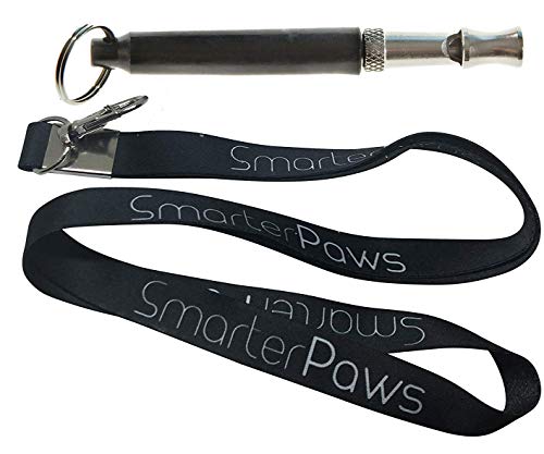 Smarter Paws Professional Ultrasonic Dog Training Whistle with Lanyard & Adjustable Frequencies &...