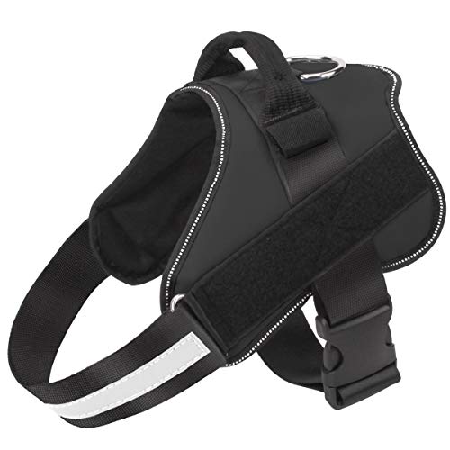 Bolux Dog Harness, No-Pull Reflective Dog Vest, Breathable Adjustable Pet Harness with Handle for...