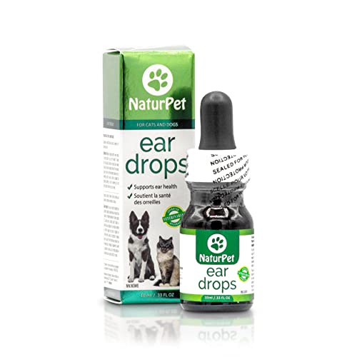 NaturPet Ear Drops for Dogs & Cats | Use for Cleaning, Prior to Swimming, Stinky, Smelly Ears, Itchy...