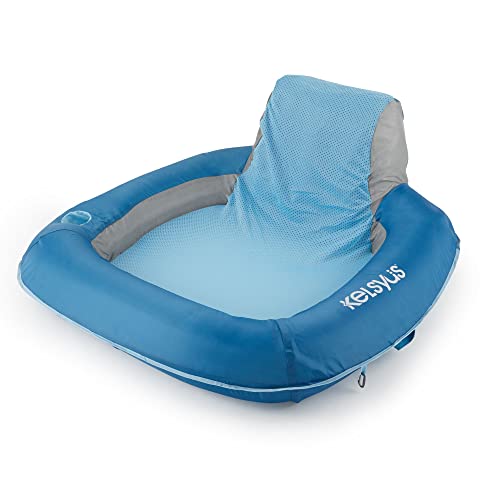 Kelsyus Spring Float Pool Chair, Light Blue