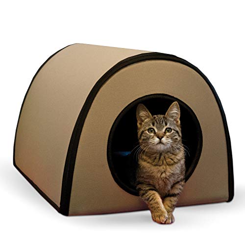 K&H Pet Products Thermo Mod Kitty Shelter Waterproof Outdoor Heated Cat House 21' x 14' x 13'