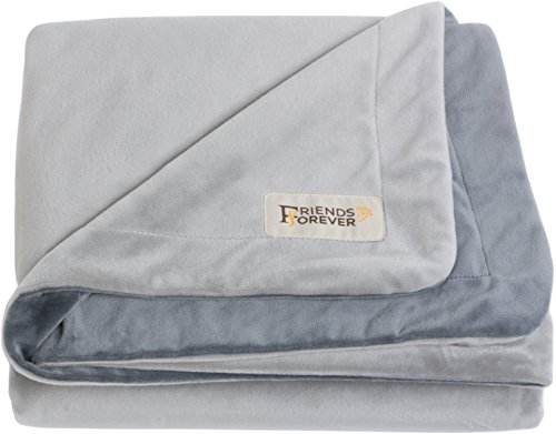 Friends Forever Durable Dog Blanket for Couch Protection | Two Tone Reversible Pet Hair Resistant...