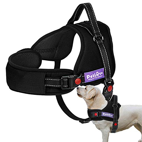 PetLove Dog Harness, Adjustable Soft Leash Padded No Pull Dog Harness for Small Medium Large Dogs,...