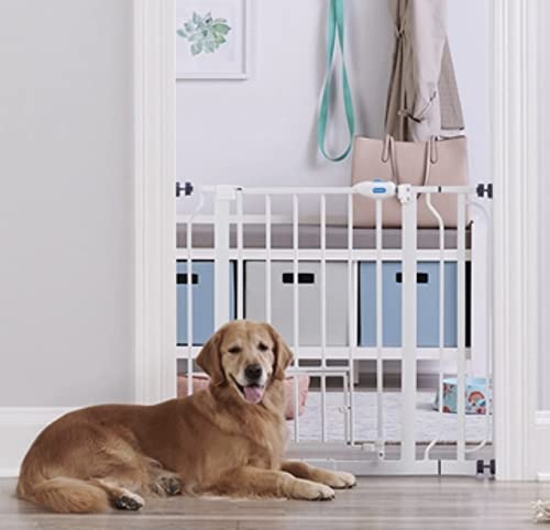 Carlson Extra Wide Walk Through Pet Gate with Small Pet Door, Includes 4-Inch Extension Kit,...