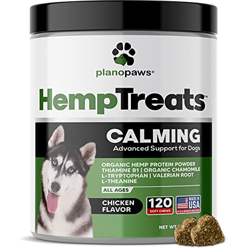 Hemp Treats - Safe Calming Treats for Dogs - Hemp Oil for Pets - Dog Anxiety Relief - Calming Aid -...