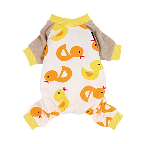 Fitwarm Duck Dog Pajamas, Cute Dog Clothes for Small Dogs Boy Girl, Pet Onesie Cat Clothing, 100%...