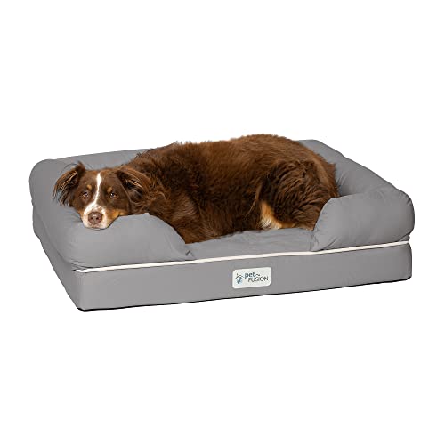 PetFusion Ultimate Dog Bed, Orthopedic Memory Foam, Multiple Sizes/Colors, Medium Firmness Pillow,...