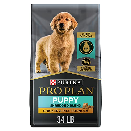 Purina Pro Plan High Protein Puppy Food Shredded Blend Chicken & Rice Formula - 34 lb. Bag