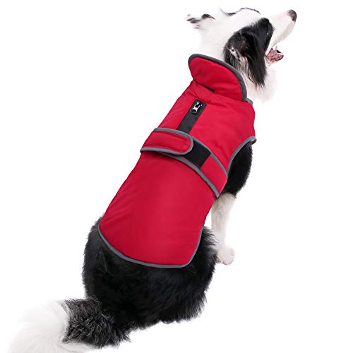 MIGOHI Reflective Waterproof Windproof Dog Coat Cold Weather Warm Dog Jacket Reversible Stormguard...